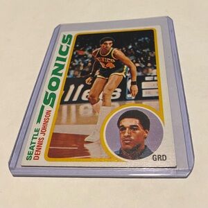 Dennis Johnson RC Rookie 1978 Topps Basketball Card #78 Seattle SuperSonic